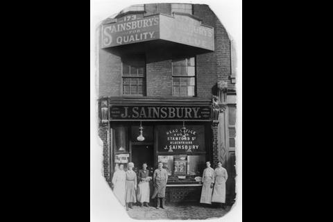 1869_John_James_and_Mary_Ann_Sainsbury_open_their_first_store_in_Drury_Lane__London
